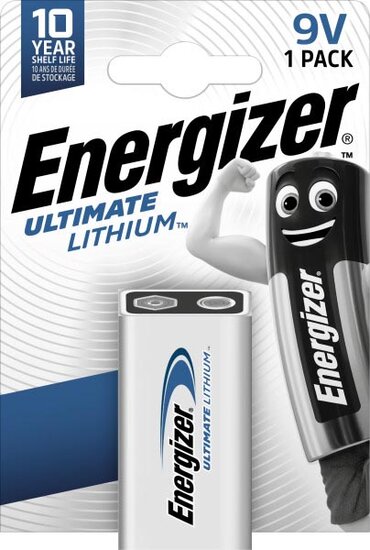 Energizer batterij Lithium 9V, op blister