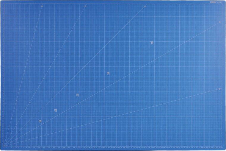 Desq Professionele snijmat, 5-laags, blauw, ft 60 x 90 cm
