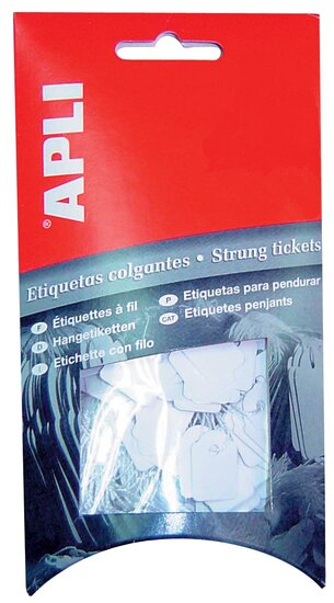 Apli draadetiketten ft 13 x 20 mm (b x h) (7008), etui van 200 stuks