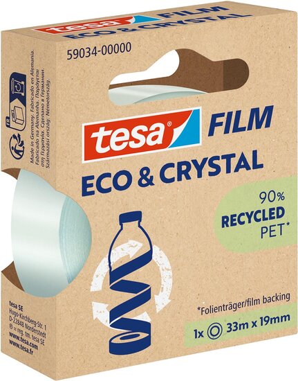 Tesafilm eco &amp; crystal, ft 19 mm x 33 m