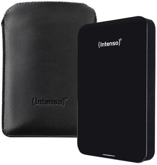 Intenso Memory Case draagbare harde schijf, 4 TB, zwart, met beschermingsetui