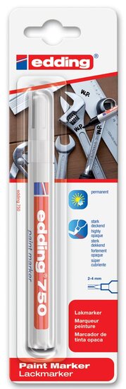 Edding Paint Marker e-750 wit, op blister