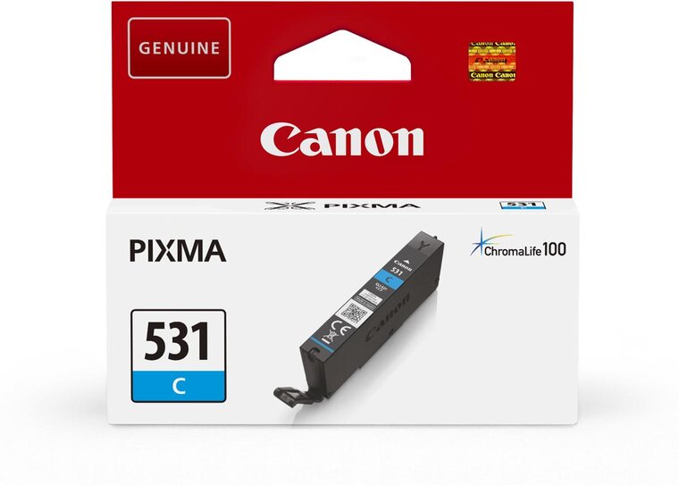 Canon inktcartridge CLI-531, 515 pagina&#039;s, OEM 6119C001, cyaan