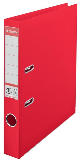 Esselte Ordner Power N&deg; 1 Vivida ft A4, rug van 5 cm, rood