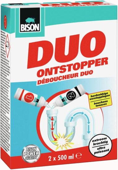 Bison Duo ontstopper, doos van 2 X 500 ml