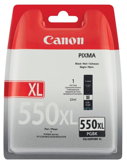 Canon inktcartridge PGI-550PGBK-XL, 500 pagina&#039;s, OEM 6431B001, zwart