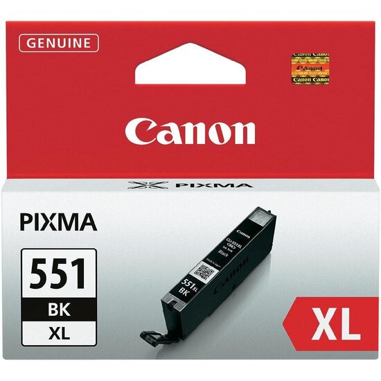 Canon inktcartridge CLI-551BK-XL, 950 pagina&#039;s, OEM 6443B001, zwart