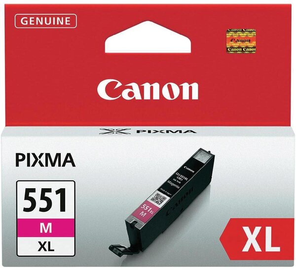 Canon inktcartridge CLI-551M-XL, 680 pagina&#039;s, OEM 6445B001, magenta