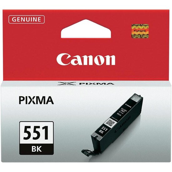 Canon inktcartridge CLI-551BK, 1.795 pagina&#039;s, OEM 6508B001, zwart