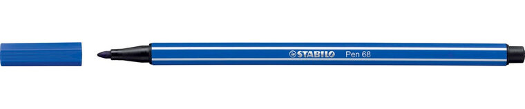 STABILO Pen 68 viltstift, marineblauw