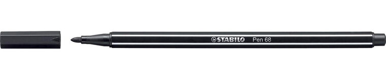 STABILO Pen 68 viltstift, zwart