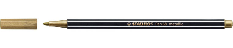 STABILO Pen 68 metallic viltstift, goud