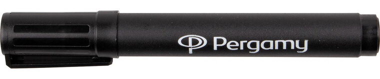 Pergamy permanent marker met ronde punt, zwart