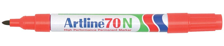 Permanent marker Artline 70N rood