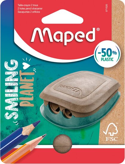 Maped Smiling Planet potloodslijper Pulse, 2-gaats