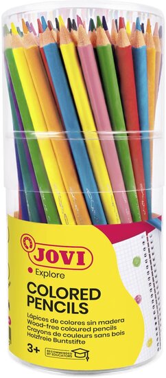 Jovi Kleurpotlood Woodless, doos van 48 stuks