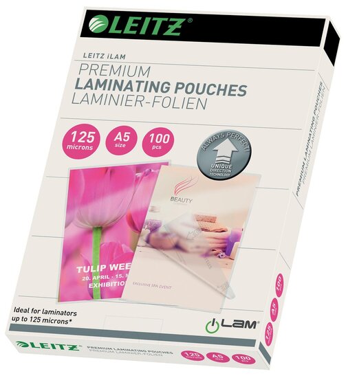 Leitz Ilam lamineerhoes ft A5, 250 micron (2 x 125 micron), pak van 100 stuks