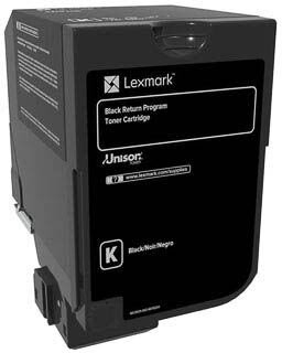 Lexmark Return Program toner CS72x, 3.000 pagina&#039;s, OEM 74C20K0, zwart