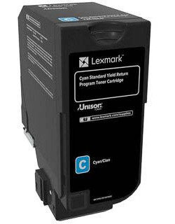 Lexmark Return Program toner CS72x, 7.000 pagina&#039;s, OEM 74C2SC0, cyaan