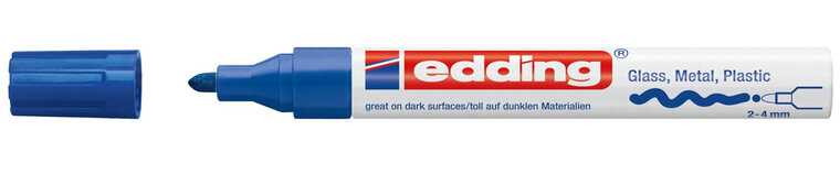 Edding glanslakmarker e-750 CR blauw