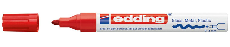 Edding glanslakmarker e-750 CR rood