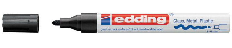 Edding glanslakmarker e-750 CR zwart