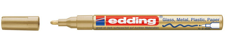 Edding glanslakmarker e-751 CR goud