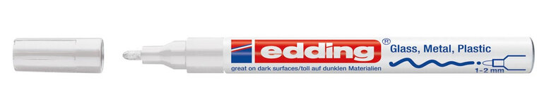 Edding glanslakmarker e-751 CR wit