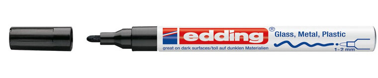 Edding glanslakmarker e-751 CR zwart