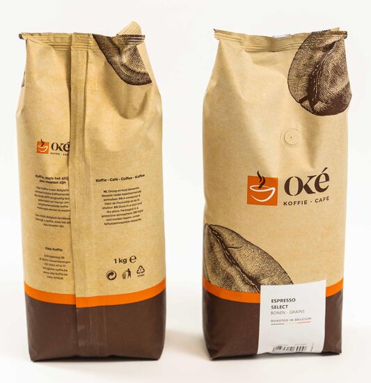 Ok&eacute; koffiebonen, zak van 1 kg, Espresso Select