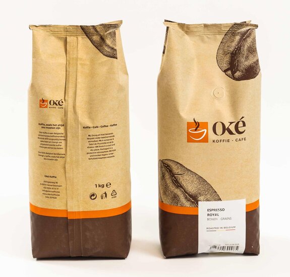 Ok&eacute; koffiebonen, zak van 1 kg, Espresso Royal