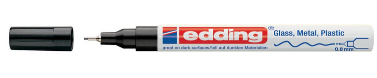 Edding glanslakmarker e-780 CR zwart