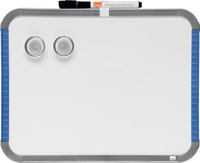 Nobo Slimline mini magnetisch whiteboard, staal, ft 22 x 28 cm