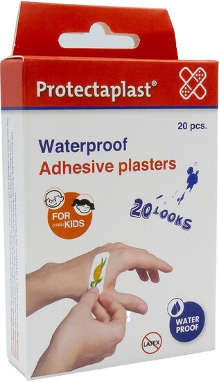 Protectaplast kinderpleister, assorti afmetingen, pak van 20 stuks