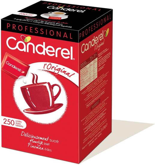 Canderel suikertablets 85 g, doos van 250 stuks