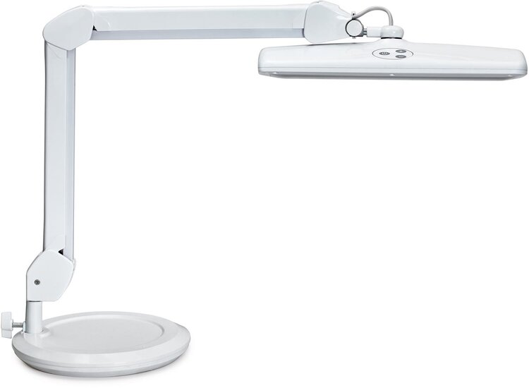 MAUL werkpleklamp LED Intro, met voet, dimbaar, wit