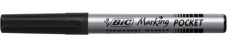 Bic permanent marker ECOlutions, schrijfbreedte 1,1 mm, fijne punt, zwart