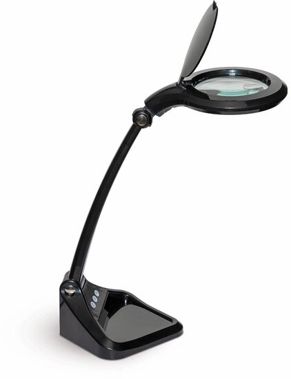 MAUL loeplamp LED Iris, dimbaar, zwart