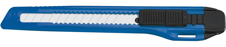 Westcott office cutter, 9mm, zwart/blauw, op blister