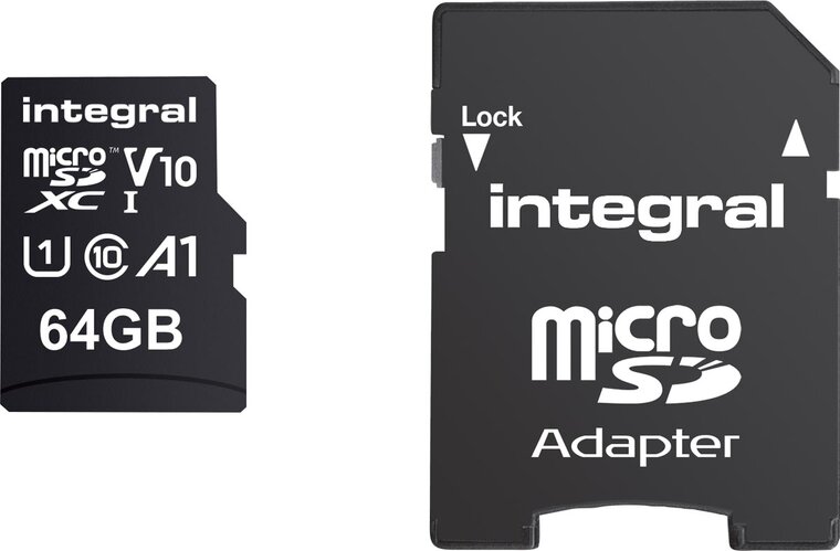 Integral microSDXC geheugenkaart, 64 GB