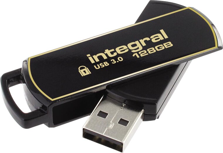 Integral 360 Secure USB 3.0 stick, 128 GB