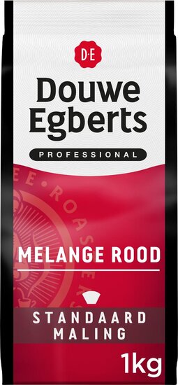 Douwe Egberts gemalen koffie Melange Rood, standaard, pak van 1 kg