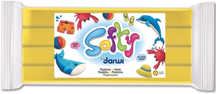 Darwi boetseerpasta Softy geel