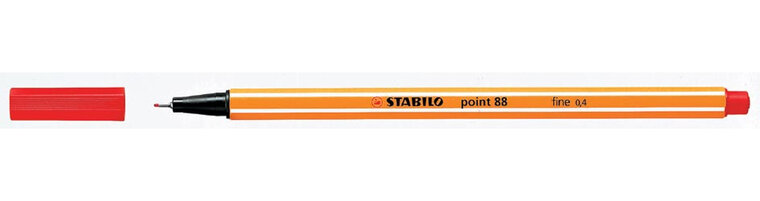 STABILO point 88 fineliner, rood