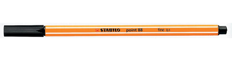 STABILO point 88 fineliner, zwart