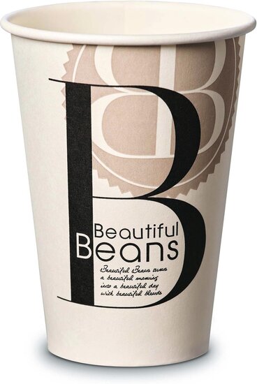 Beautiful Beans Kartonnen Beker, 180 cc, 100 stuks