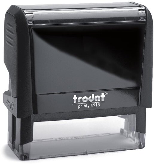 Trodat Printy tekststempel, met voucher Printy 4915, ft 70 x 25 mm, op blister