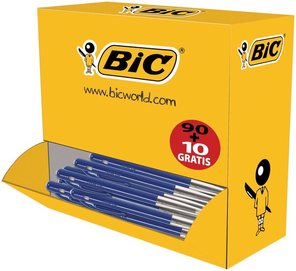 Bic balpen M10 Clic voordeelpak blauw