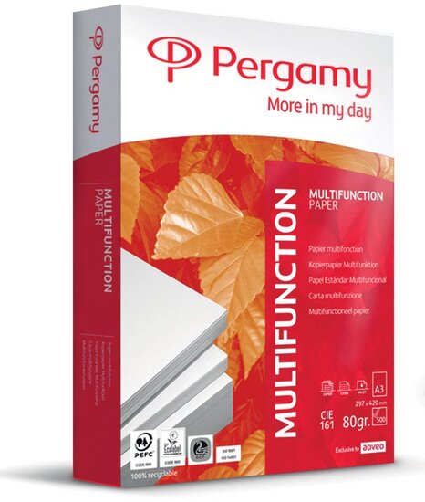 Pergamy Multifunction printpapier ft A3, 80 g, pak van 500 vel