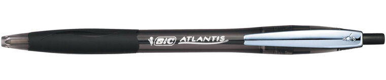 Bic balpen Atlantis Soft 1 mm, zwart